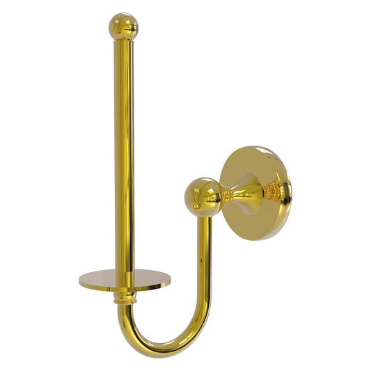 Allied Brass SL-24U-PB Shadwell Polished Brass Upright Toilet Tissue Holder