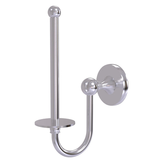 Allied Brass SL-24U-SCH Shadwell Satin Chrome Upright Toilet Tissue Holder
