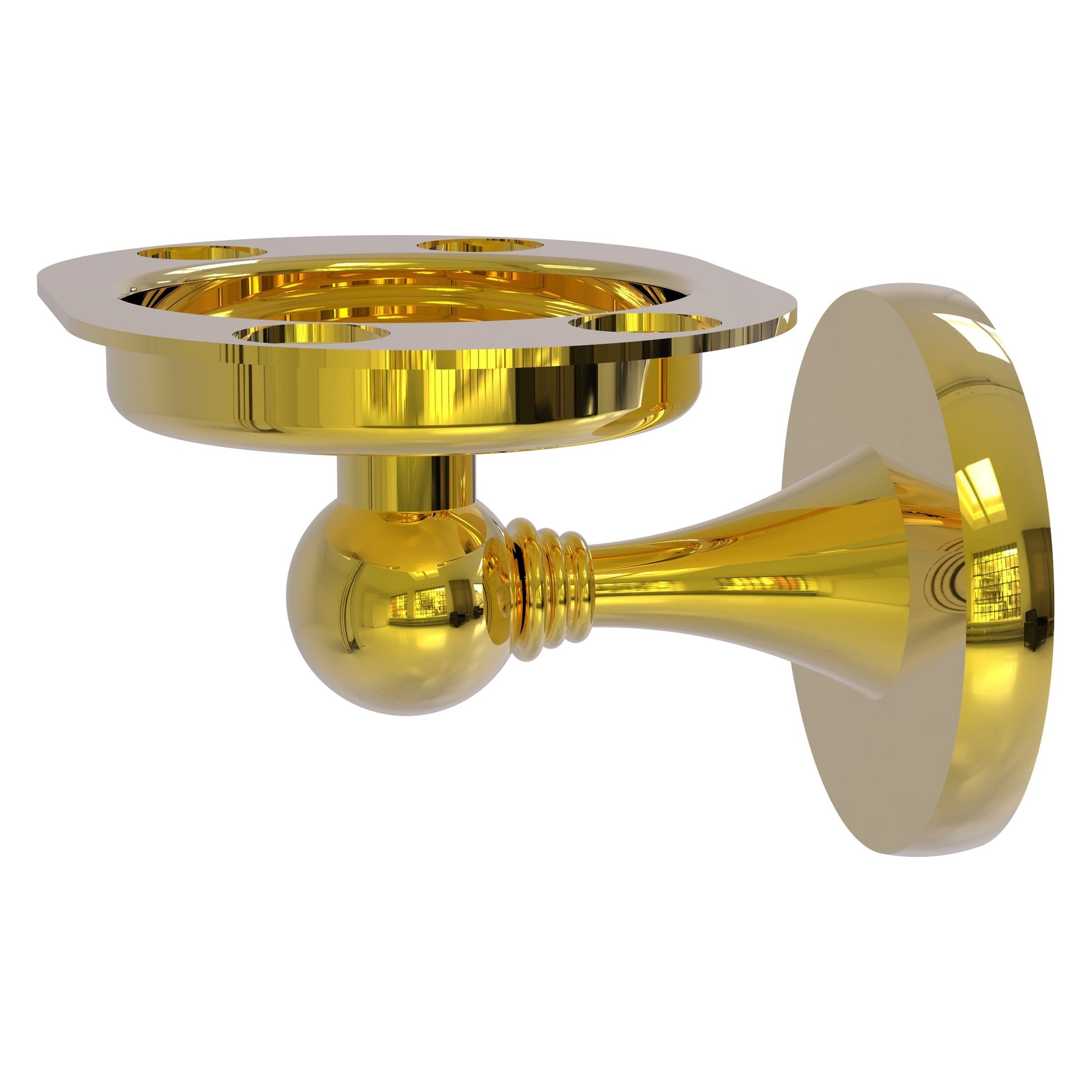 Allied Brass SL-26-PB Shadwell Polished Brass Tumbler Toothbrush Holder