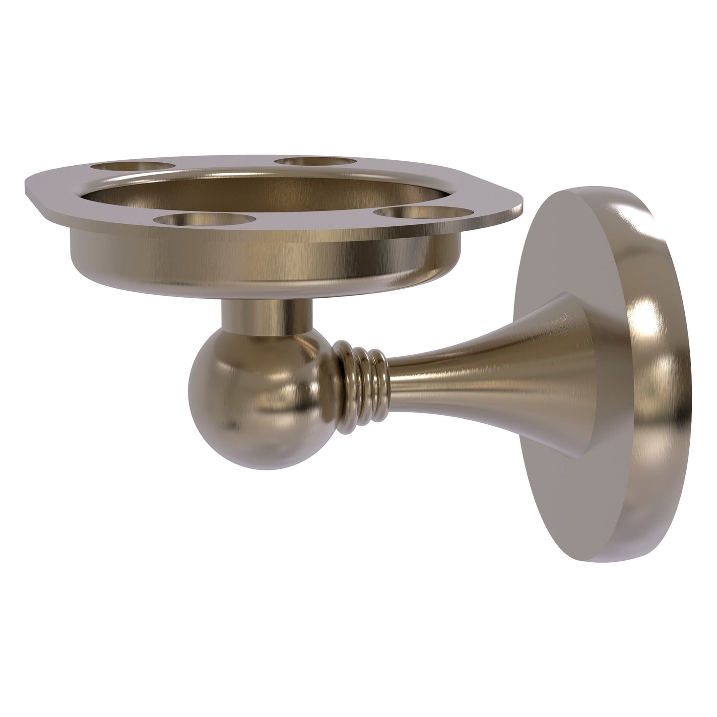 Allied Brass SL-26-PEW Shadwell Antique Pewter Tumbler Toothbrush Holder