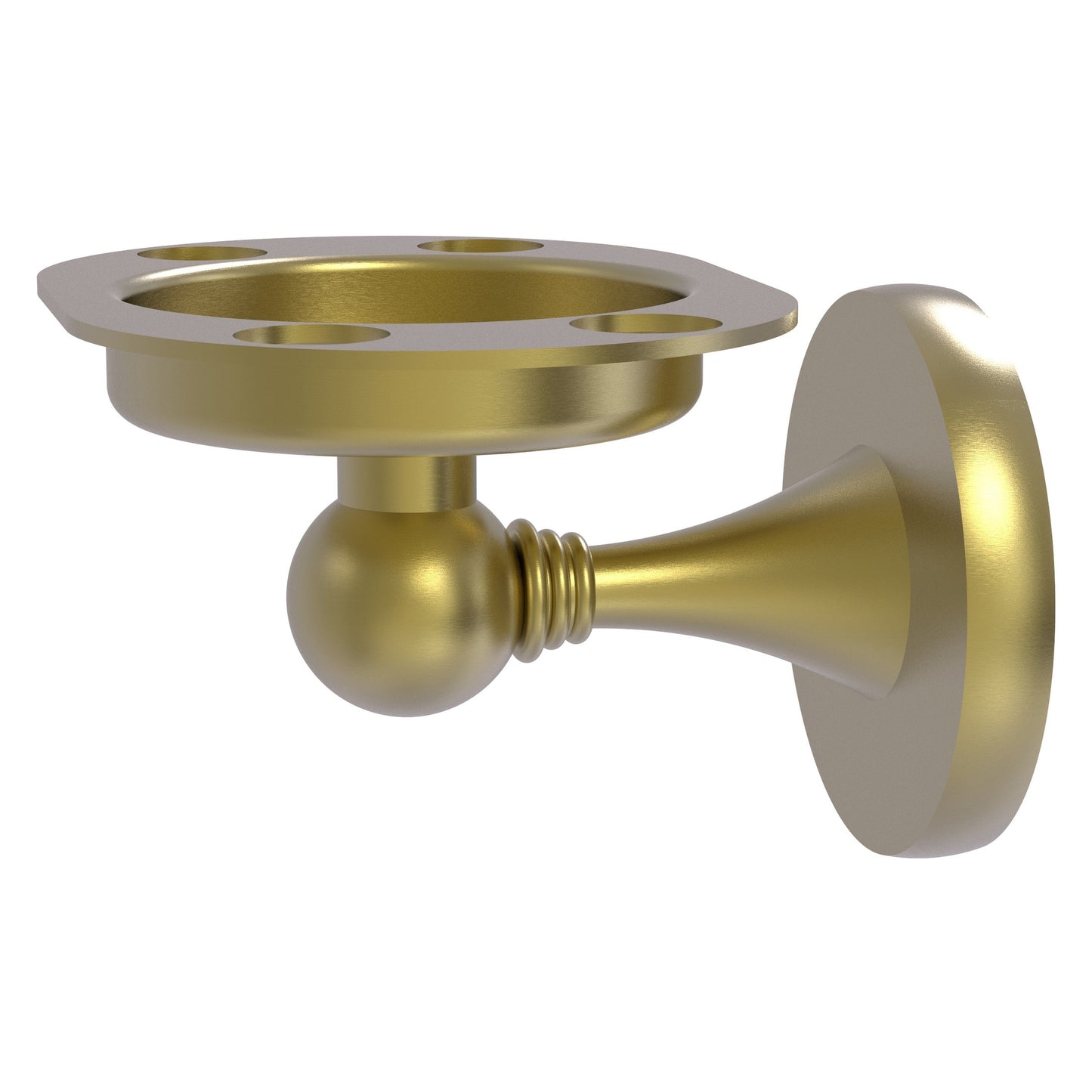 Allied Brass SL-26-SBR Shadwell Satin Brass Tumbler Toothbrush Holder