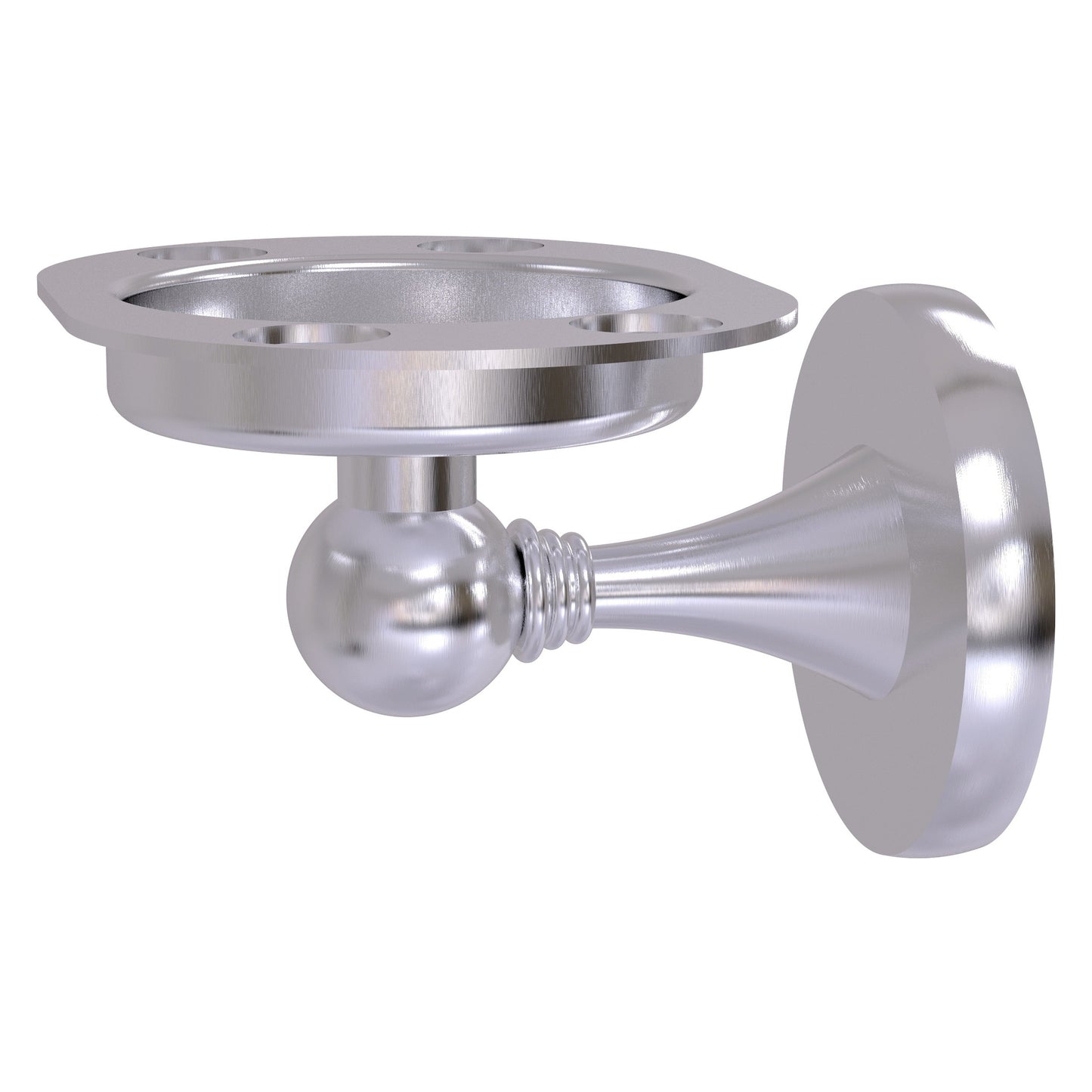 Allied Brass SL-26-SCH Shadwell Satin Chrome Tumbler Toothbrush Holder