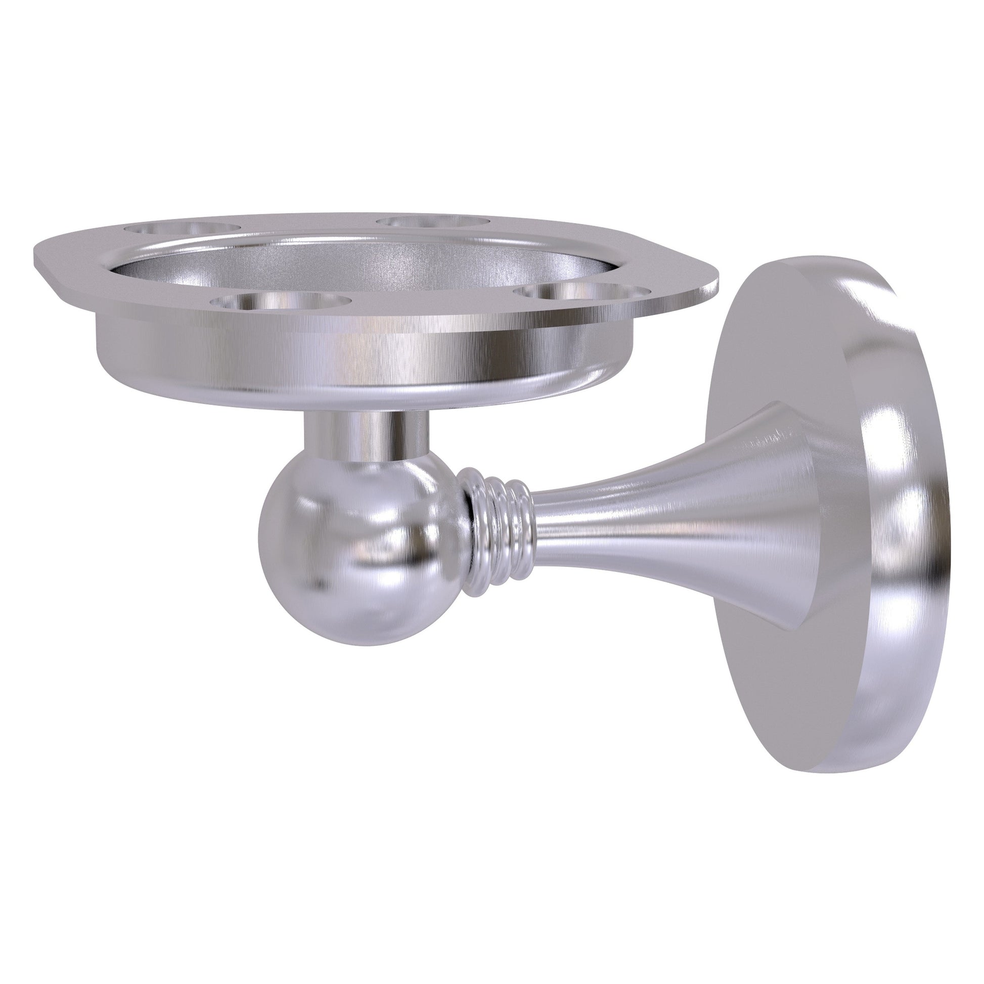 Allied Brass SL-26-SCH Shadwell Satin Chrome Tumbler Toothbrush Holder