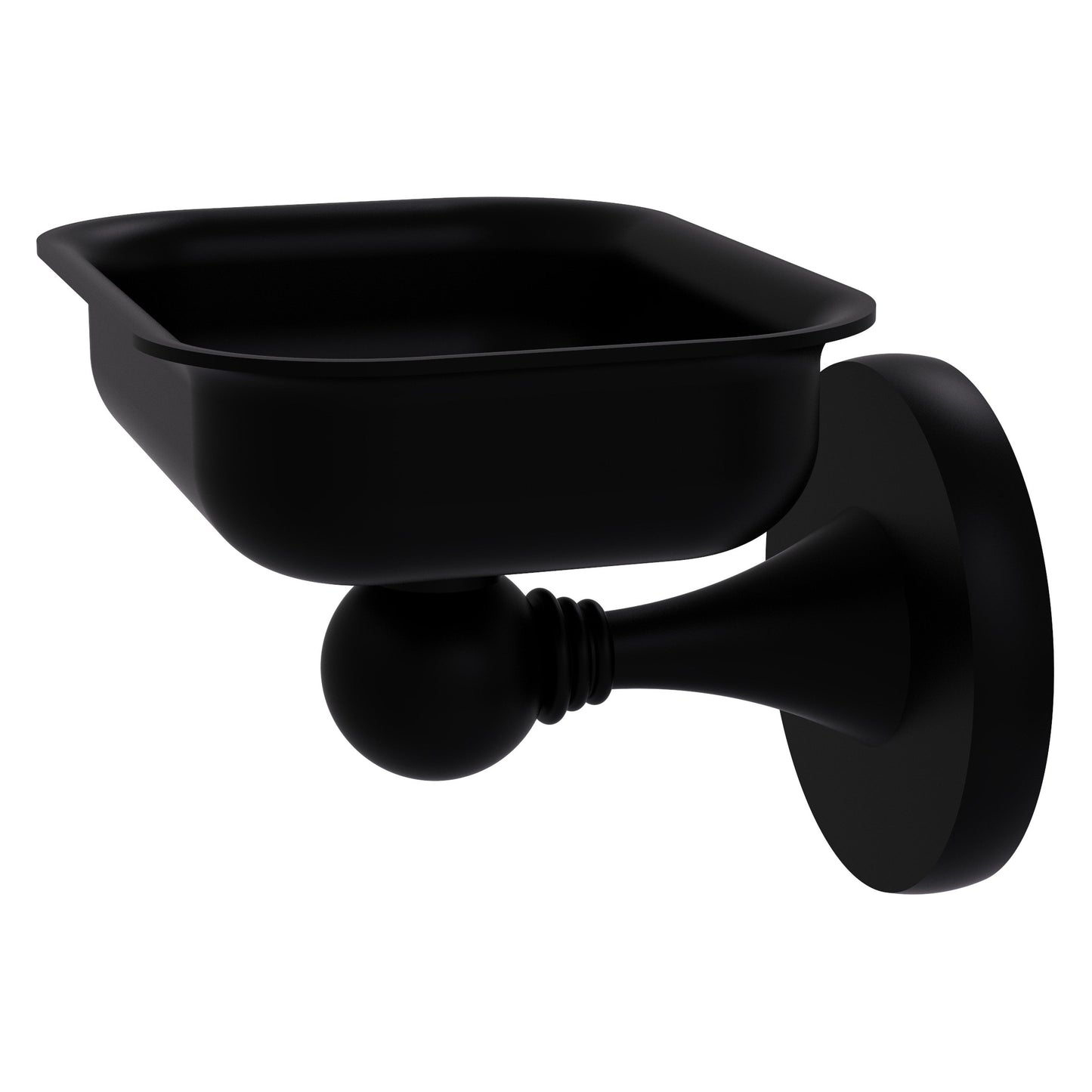 Allied Brass SL-32-BKM Shadwell Matte Black Wall Mounted Soap Dish