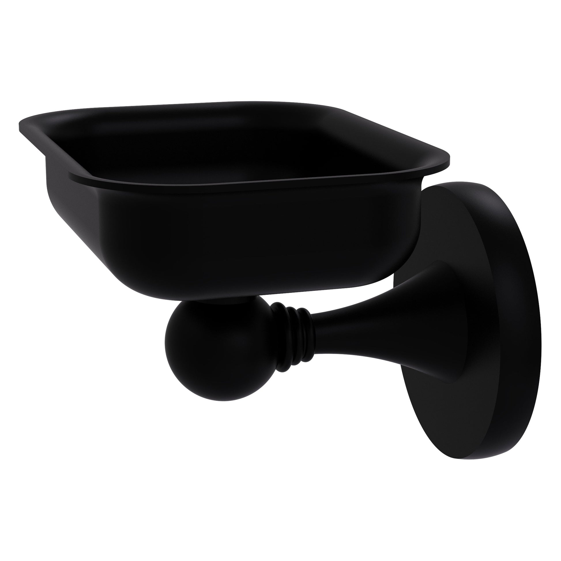 Allied Brass SL-32-BKM Shadwell Matte Black Wall Mounted Soap Dish