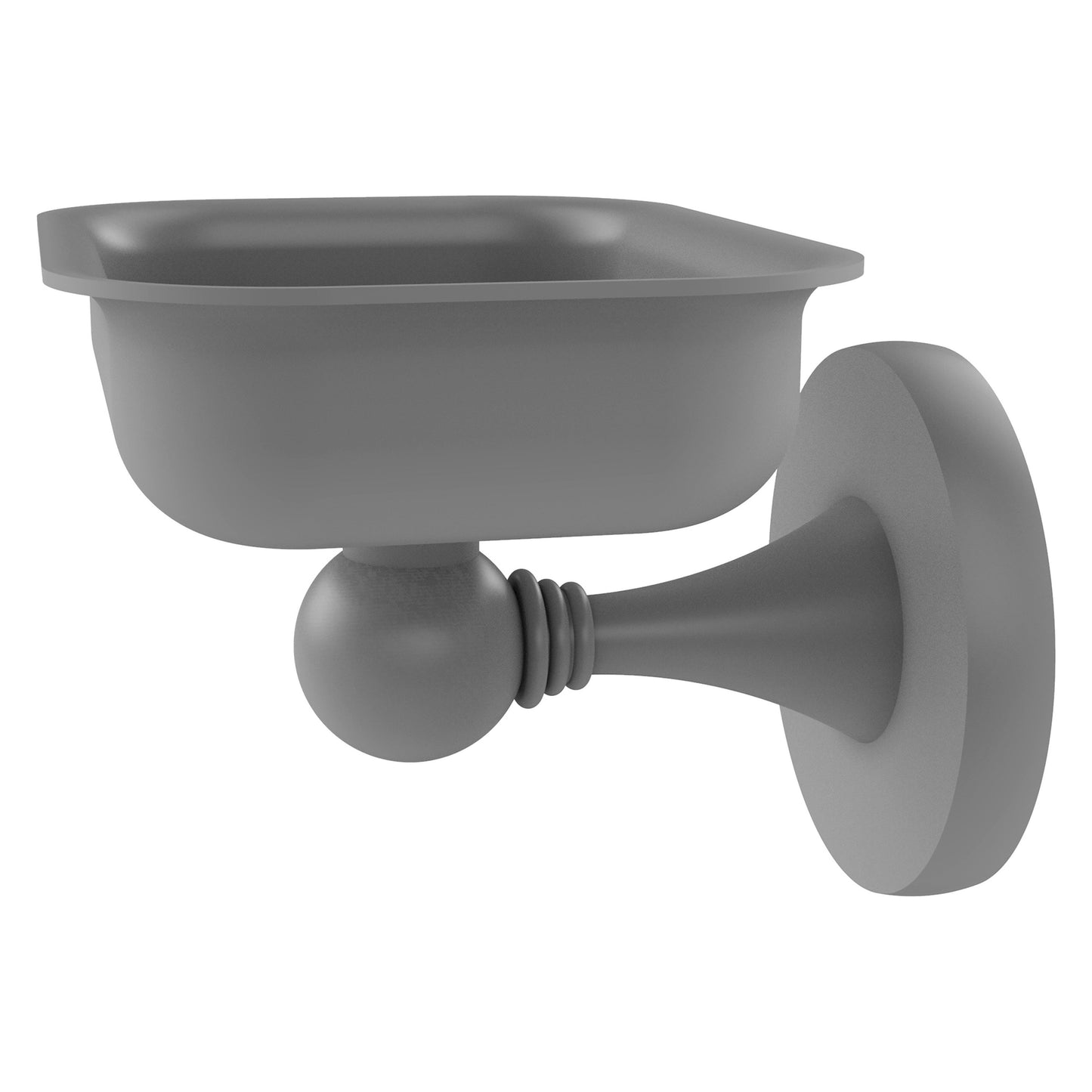 Allied Brass SL-32-GYM Shadwell Matte Gray Wall Mounted Soap Dish