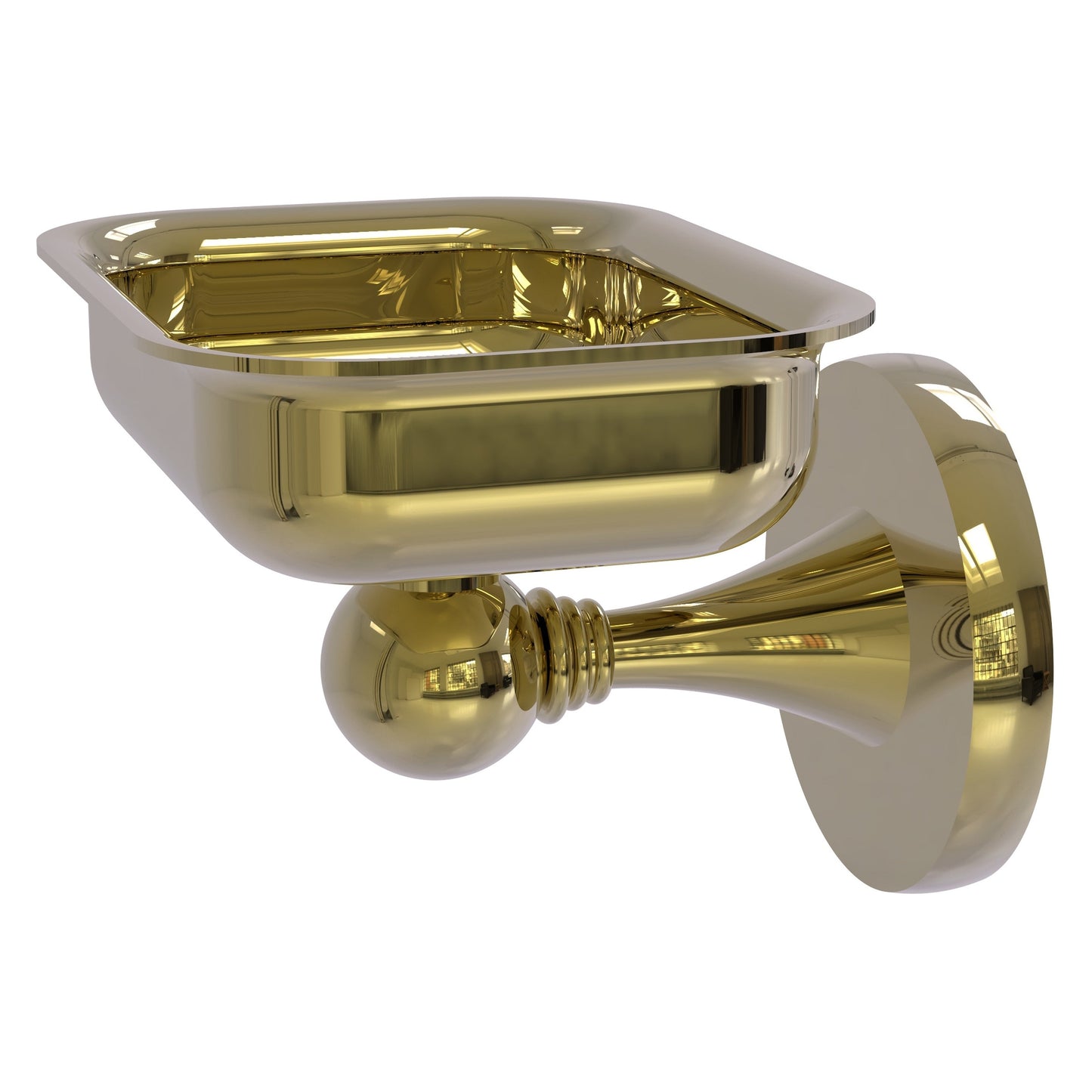 Allied Brass SL-32-UNL Shadwell Unlacquered Brass Wall Mounted Soap Dish
