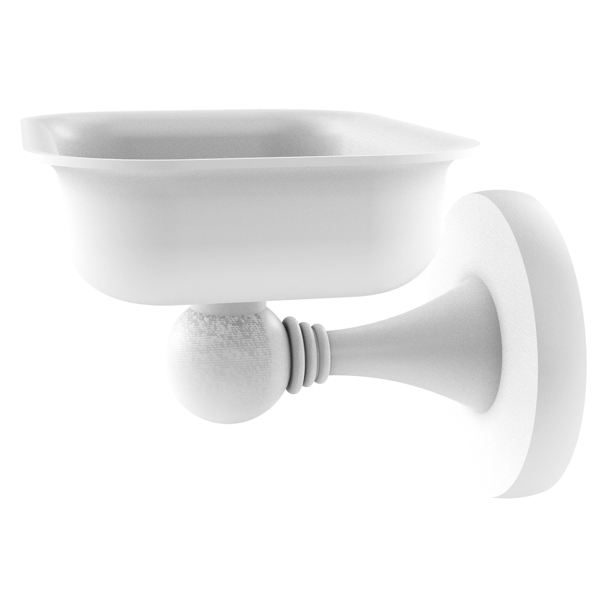 Allied Brass SL-32-WHM Shadwell Matte White Wall Mounted Soap Dish