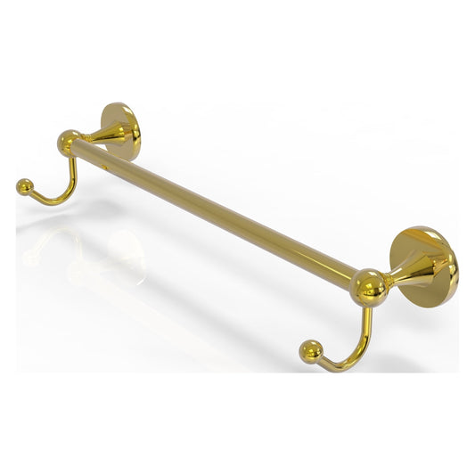 Allied Brass SL-41-18-HK-PB Shadwell 18" Polished Brass Towel Bar