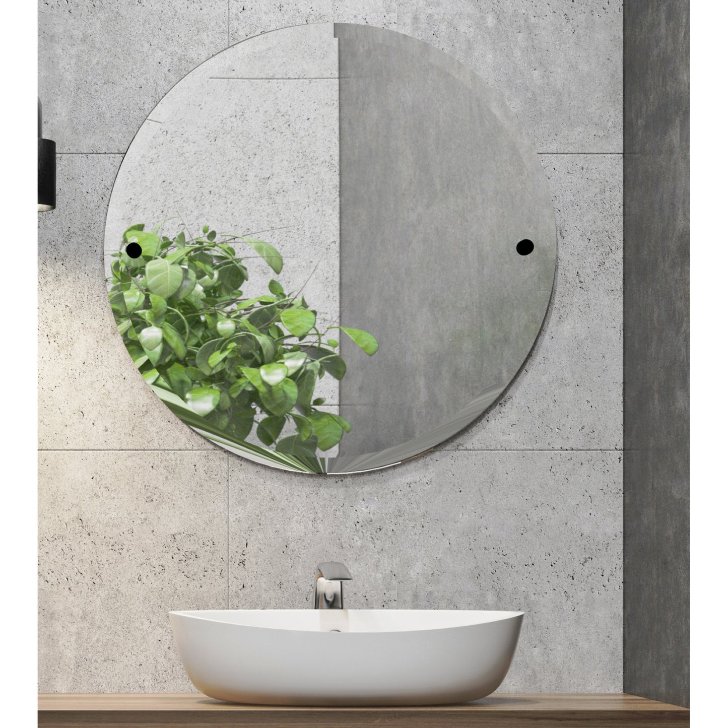 Allied Brass SL-90-BKM Shadwell Matte Black Wall Mirror