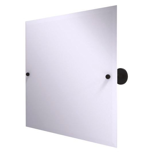 Allied Brass SL-93-ORB Shadwell Oil Rubbed Bronze Landscape Rectangular Frameless Wall Tilt Mirror