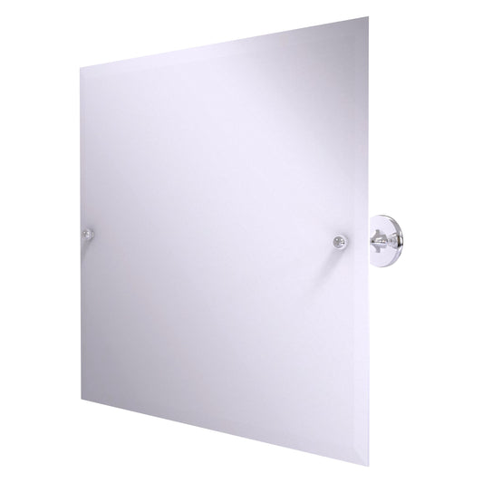Allied Brass SL-93-PC Shadwell Polished Chrome Landscape Rectangular Frameless Wall Tilt Mirror
