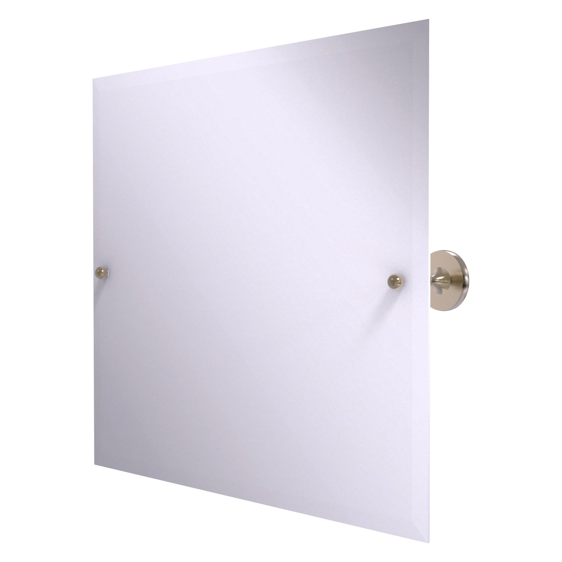 Allied Brass SL-93-PEW Shadwell Antique Pewter Landscape Rectangular Frameless Wall Tilt Mirror