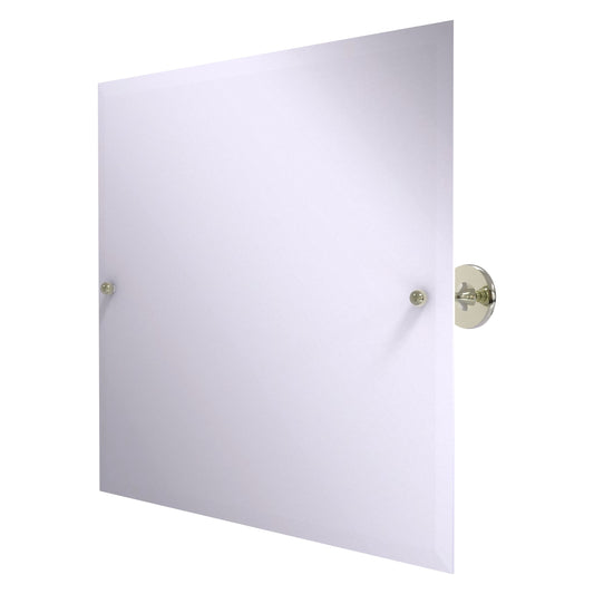 Allied Brass SL-93-PNI Shadwell Polished Nickel Landscape Rectangular Frameless Wall Tilt Mirror