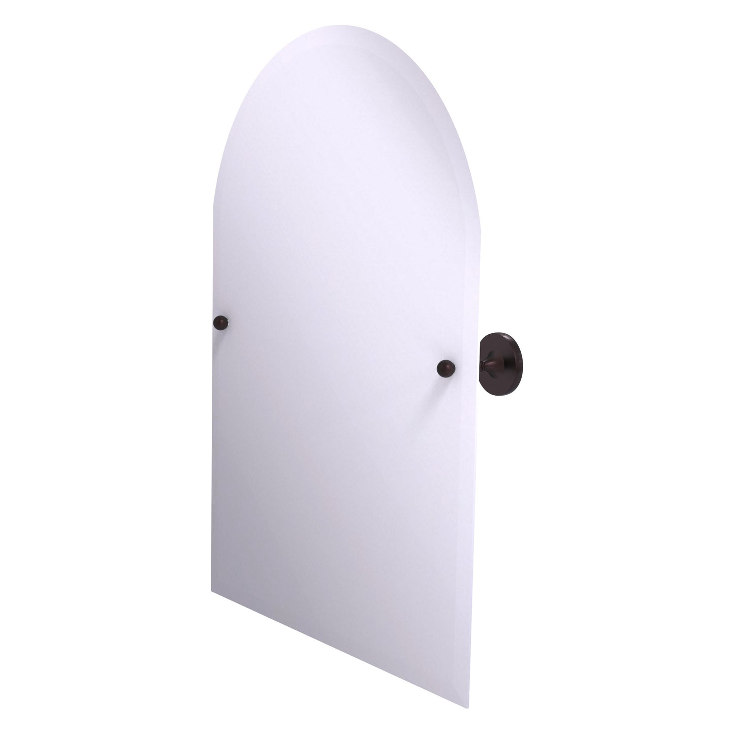 Allied Brass SL-94-ABZ Shadwell Antique Bronze Arched Top Frameless Wall Tilt Mirror