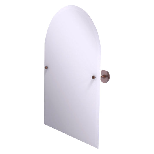 Allied Brass SL-94-CA Shadwell Antique Copper Arched Top Frameless Wall Tilt Mirror