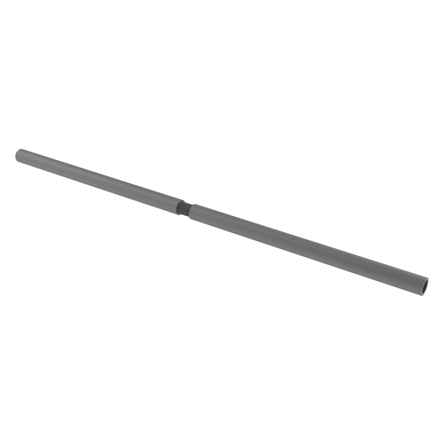 Allied Brass SR-60-GYM 60" Matte Gray Shower Curtain Brackets and Rods