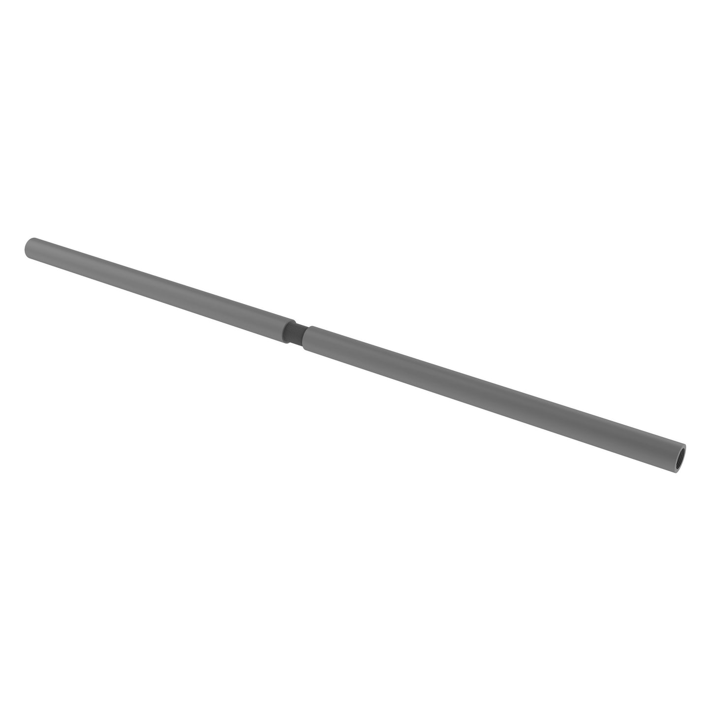 Allied Brass SR-72-GYM 72" Matte Gray Shower Curtain Brackets and Rods