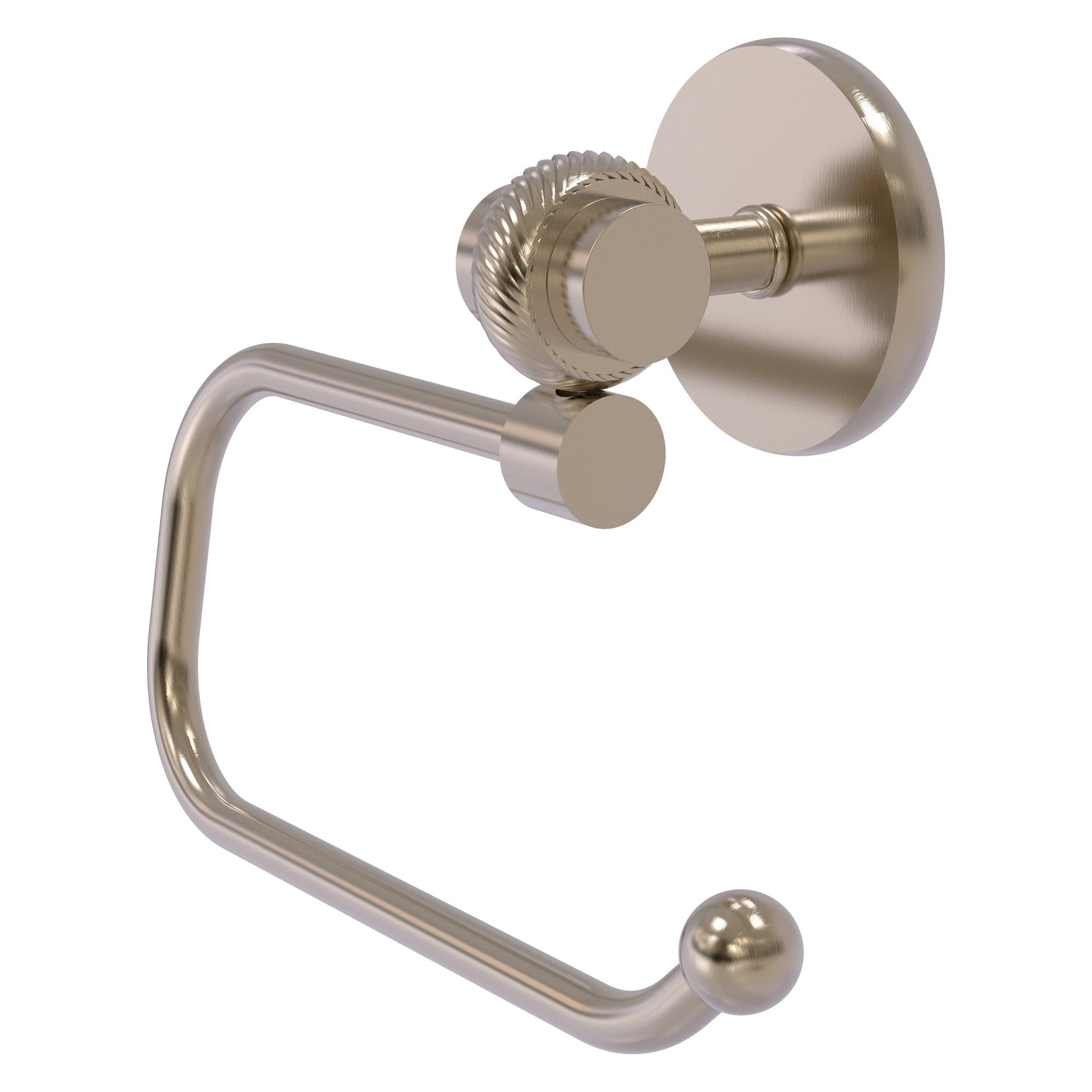 Allied Brass Satellite Orbit Two 7" x 2.6" Antique Pewter Solid Brass Euro-Style Toilet Tissue Holder With Twisted Accents