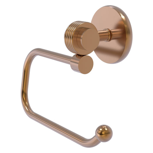 Allied Brass Satellite Orbit Two 7" x 2.6" Brushed Bronze Solid Brass Euro-Style Toilet Tissue Holder With Grooved Accents