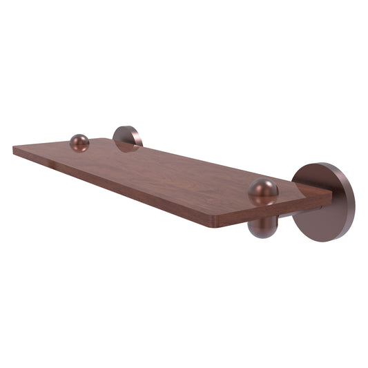 Allied Brass TA-1-16-IRW-CA Tango 16" Antique Copper Ironwood Shelf