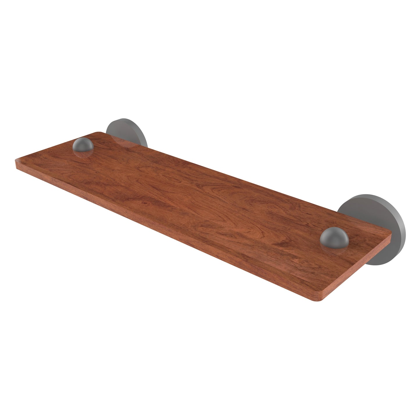 Allied Brass TA-1-16-IRW-GYM Tango 16" Matte Gray Ironwood Shelf