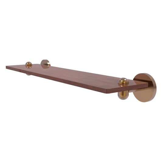 Allied Brass TA-1-22-IRW-BBR Tango 22" Brushed Bronze Ironwood Shelf