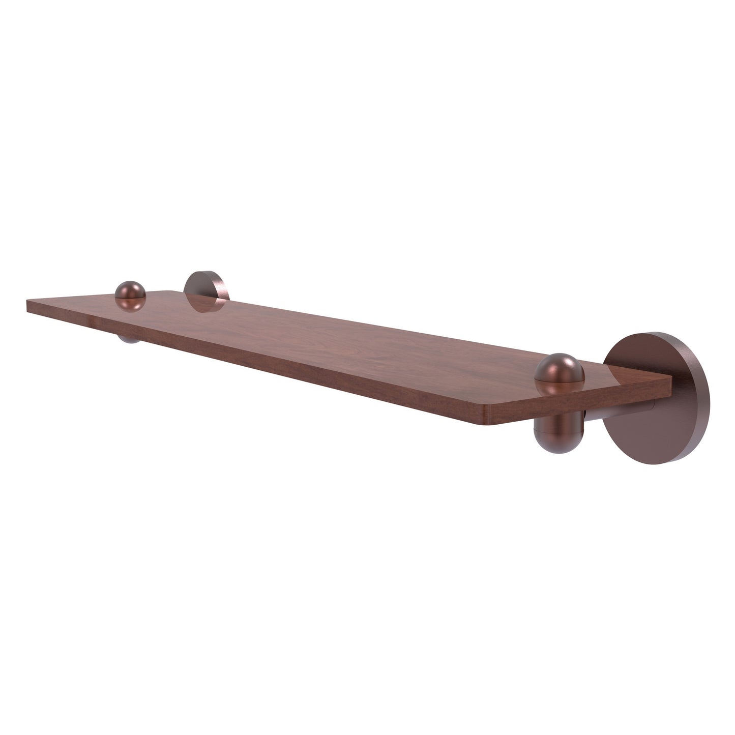 Allied Brass TA-1-22-IRW-CA Tango 22" Antique Copper Ironwood Shelf
