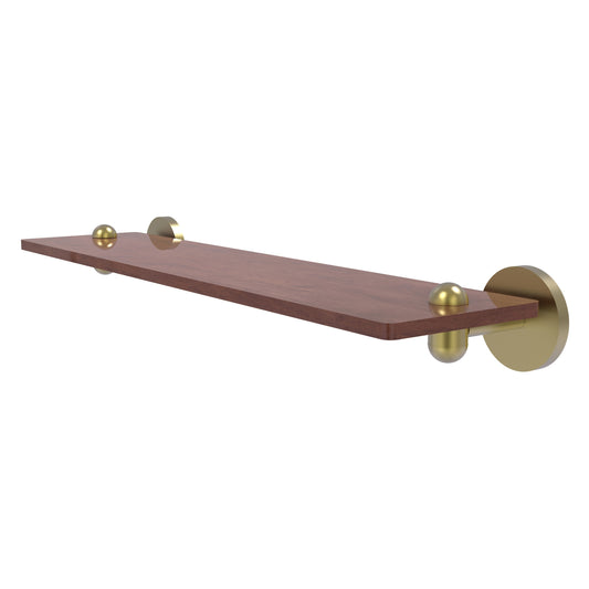 Allied Brass TA-1-22-IRW-SBR Tango 22" Satin Brass Ironwood Shelf