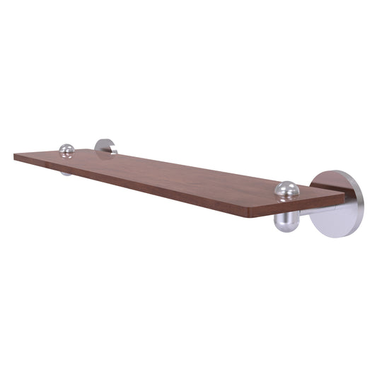 Allied Brass TA-1-22-IRW-SCH Tango 22" Satin Chrome Ironwood Shelf