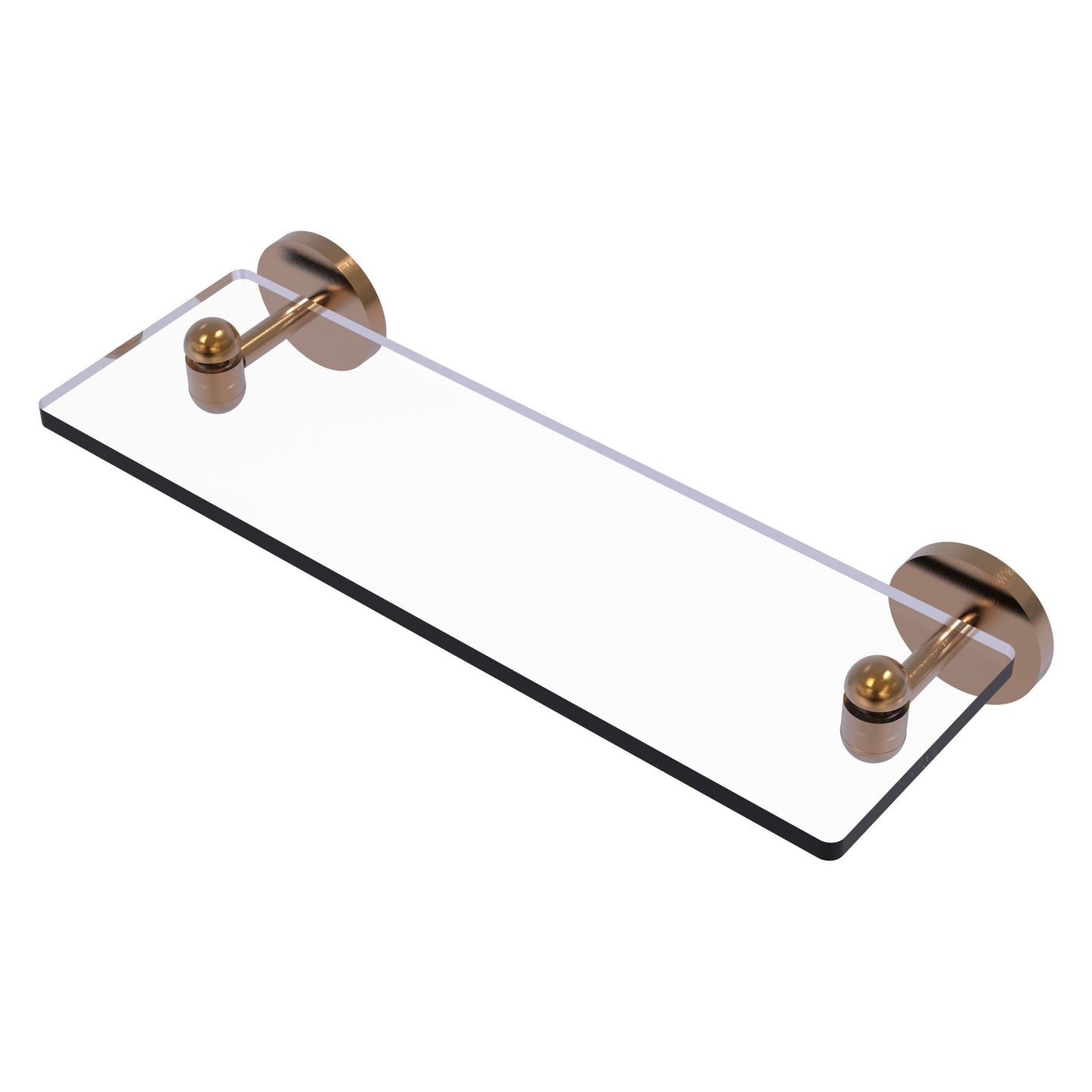 Allied Brass TA-1/16-BBR Tango 16" Brushed Bronze Glass Shelf