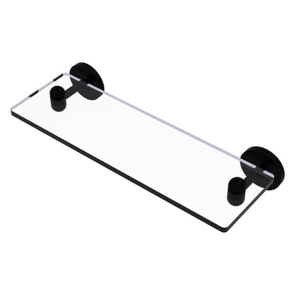 Allied Brass TA-1/16-BKM Tango 16" Matte Black Glass Shelf