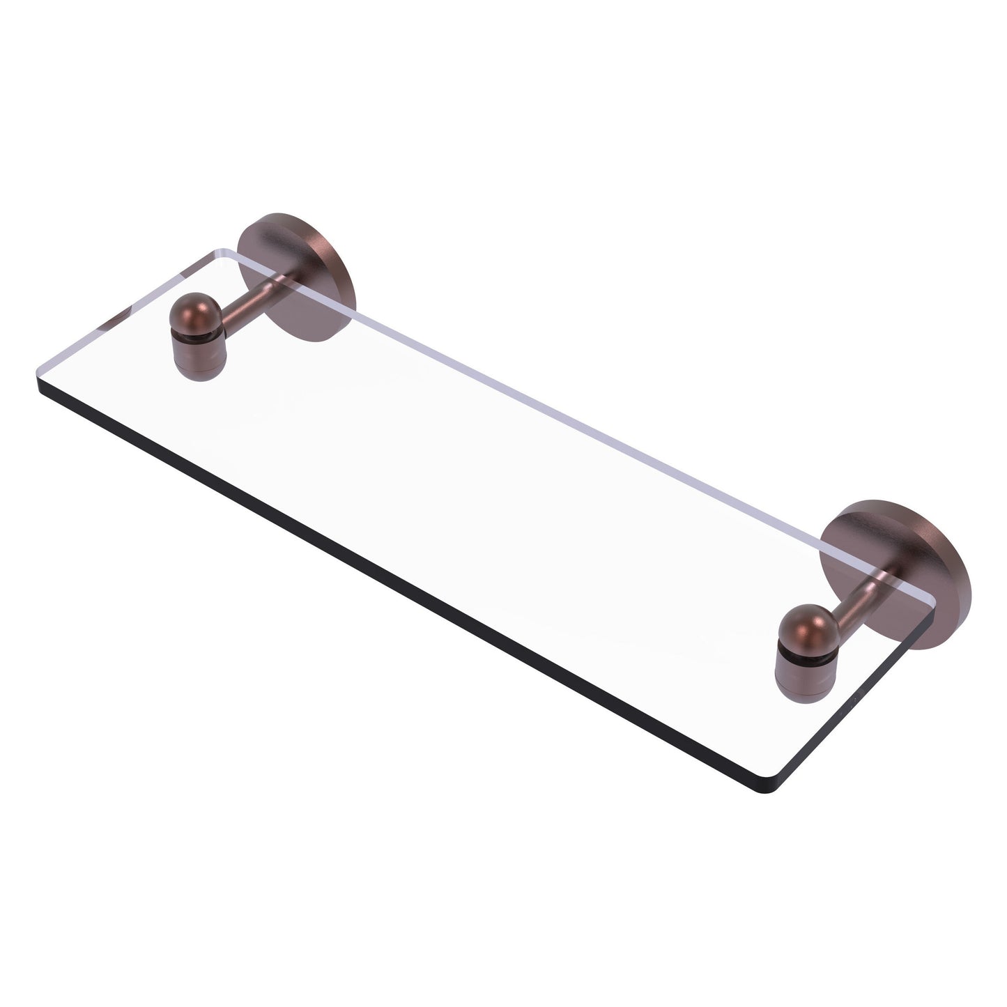 Allied Brass TA-1/16-CA Tango 16" Antique Copper Glass Shelf