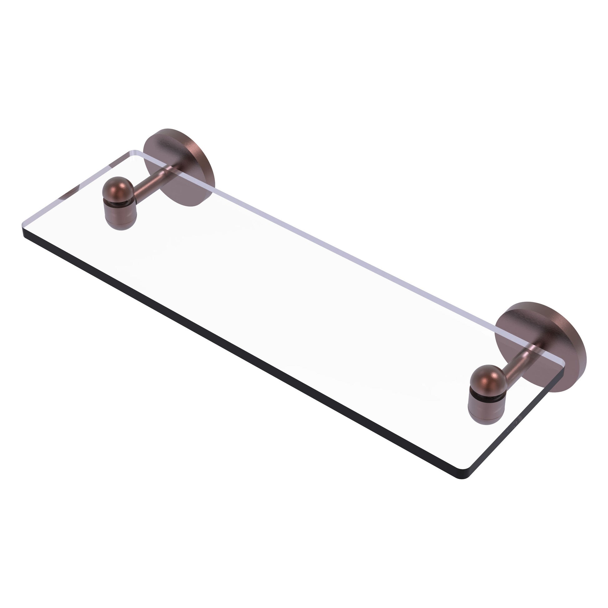 Allied Brass TA-1/16-CA Tango 16" Antique Copper Glass Shelf