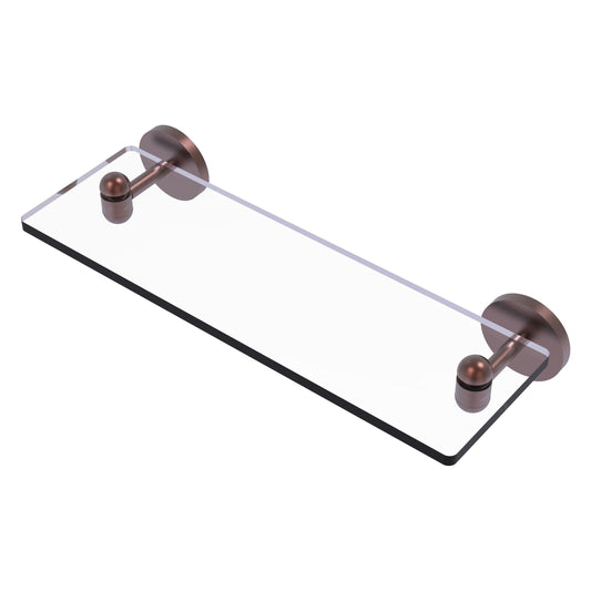 Allied Brass TA-1/16-CA Tango 16" Antique Copper Glass Shelf