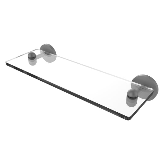 Allied Brass TA-1/16-GYM Tango 16" Matte Gray Glass Shelf