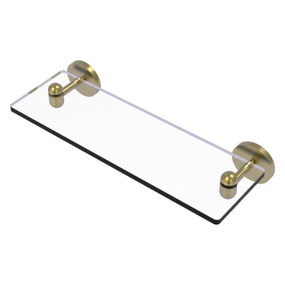 Allied Brass TA-1/16-SBR Tango 16" Satin Brass Glass Shelf