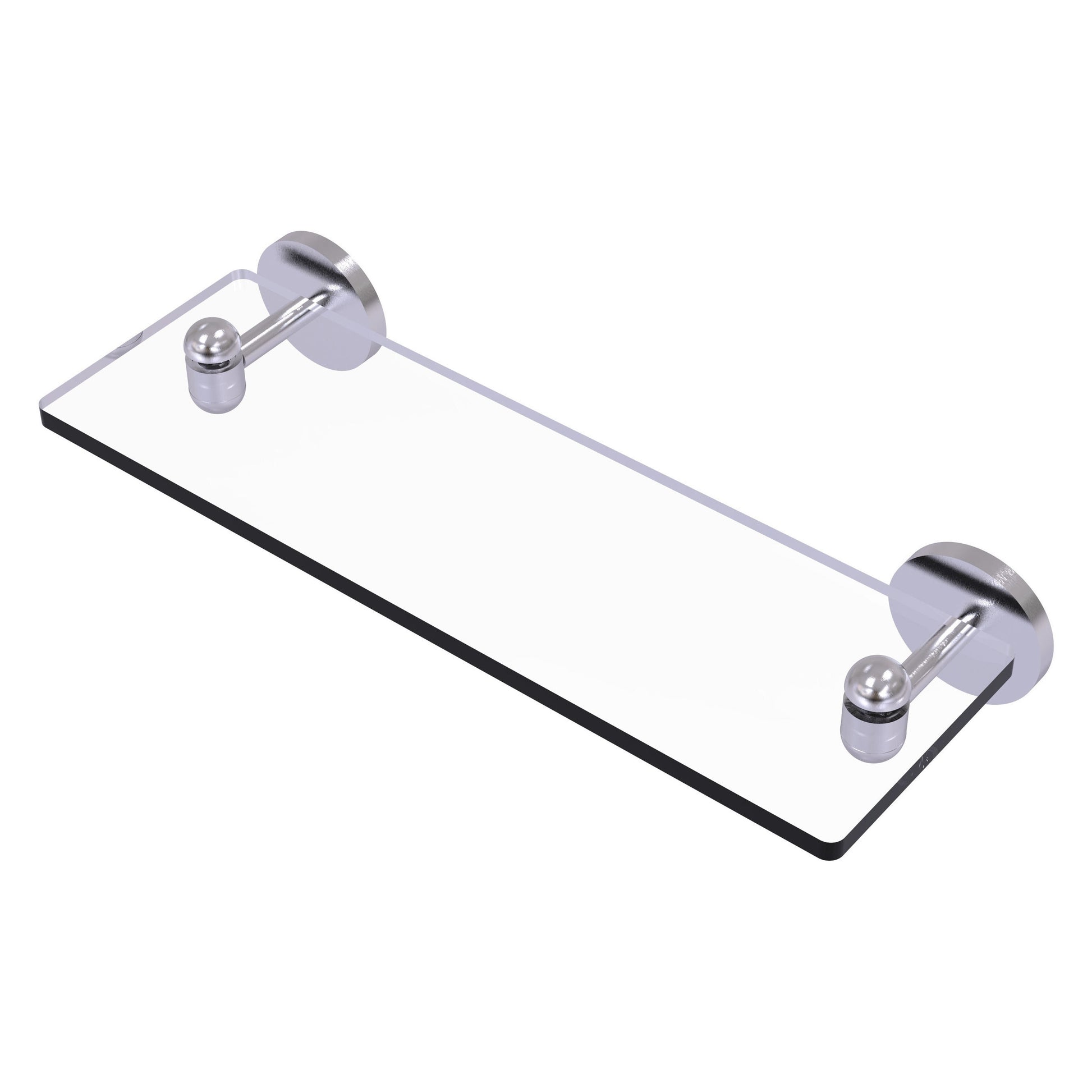 Allied Brass TA-1/16-SCH Tango 16" Satin Chrome Glass Shelf