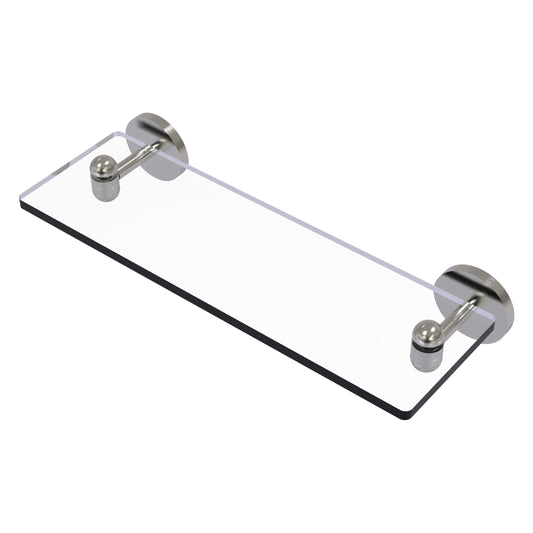 Allied Brass TA-1/16-SN Tango 16" Satin Nickel Glass Shelf