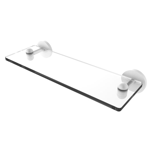 Allied Brass TA-1/16-WHM Tango 16" Matte White Glass Shelf