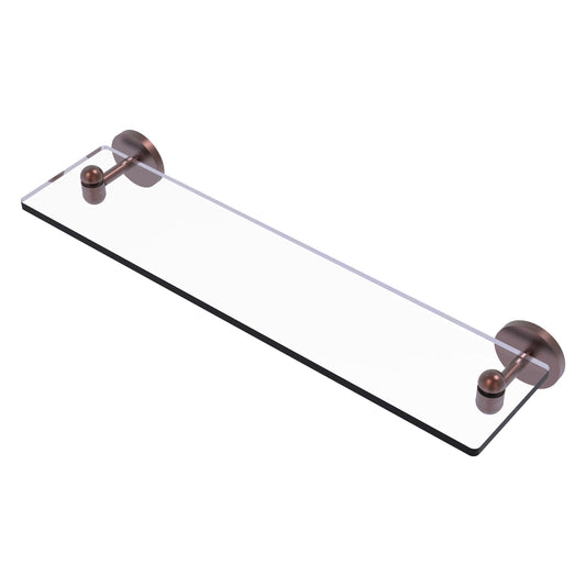 Allied Brass TA-1/22-CA Tango 22" Antique Copper Glass Shelf