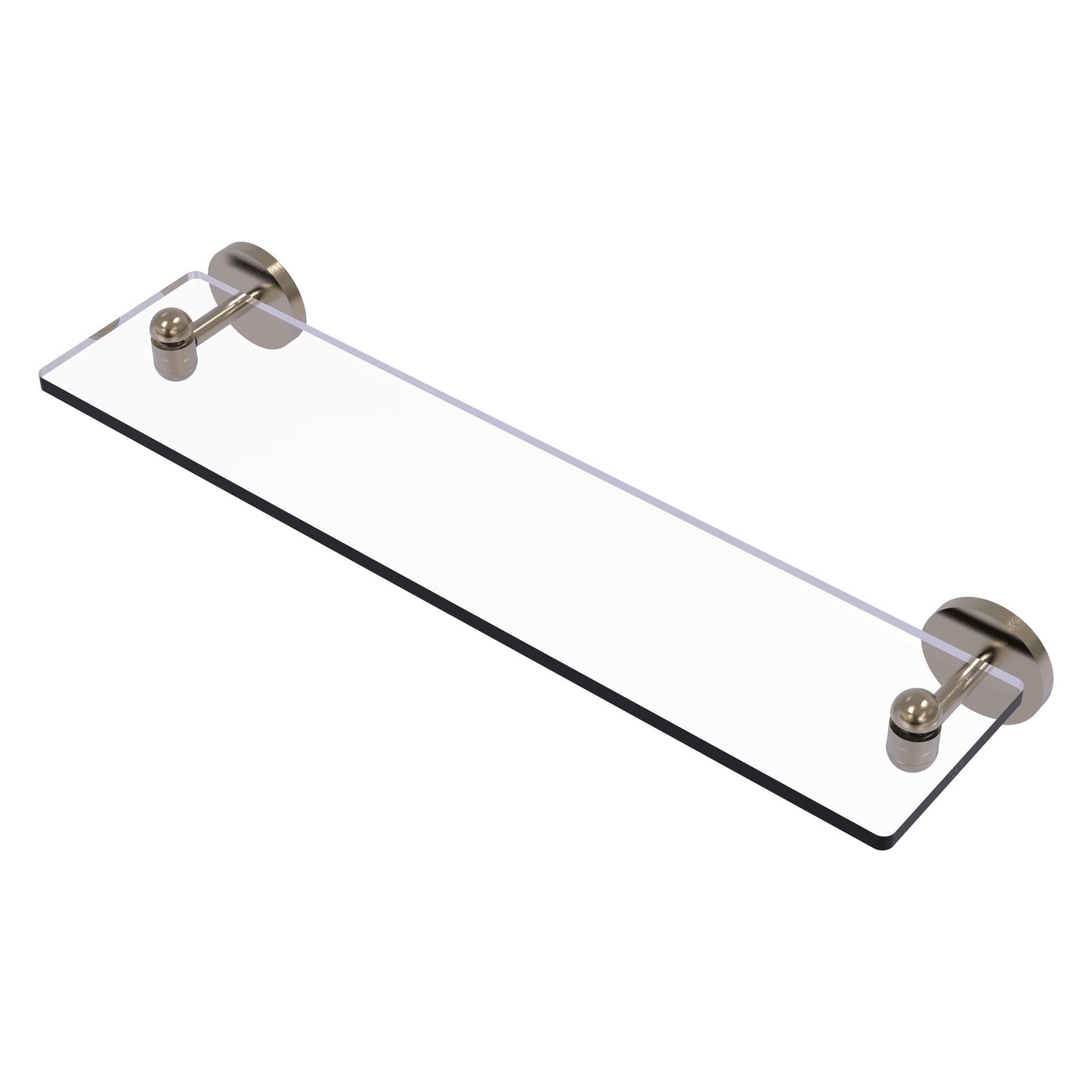 Allied Brass TA-1/22-PEW Tango 22" Antique Pewter Glass Shelf