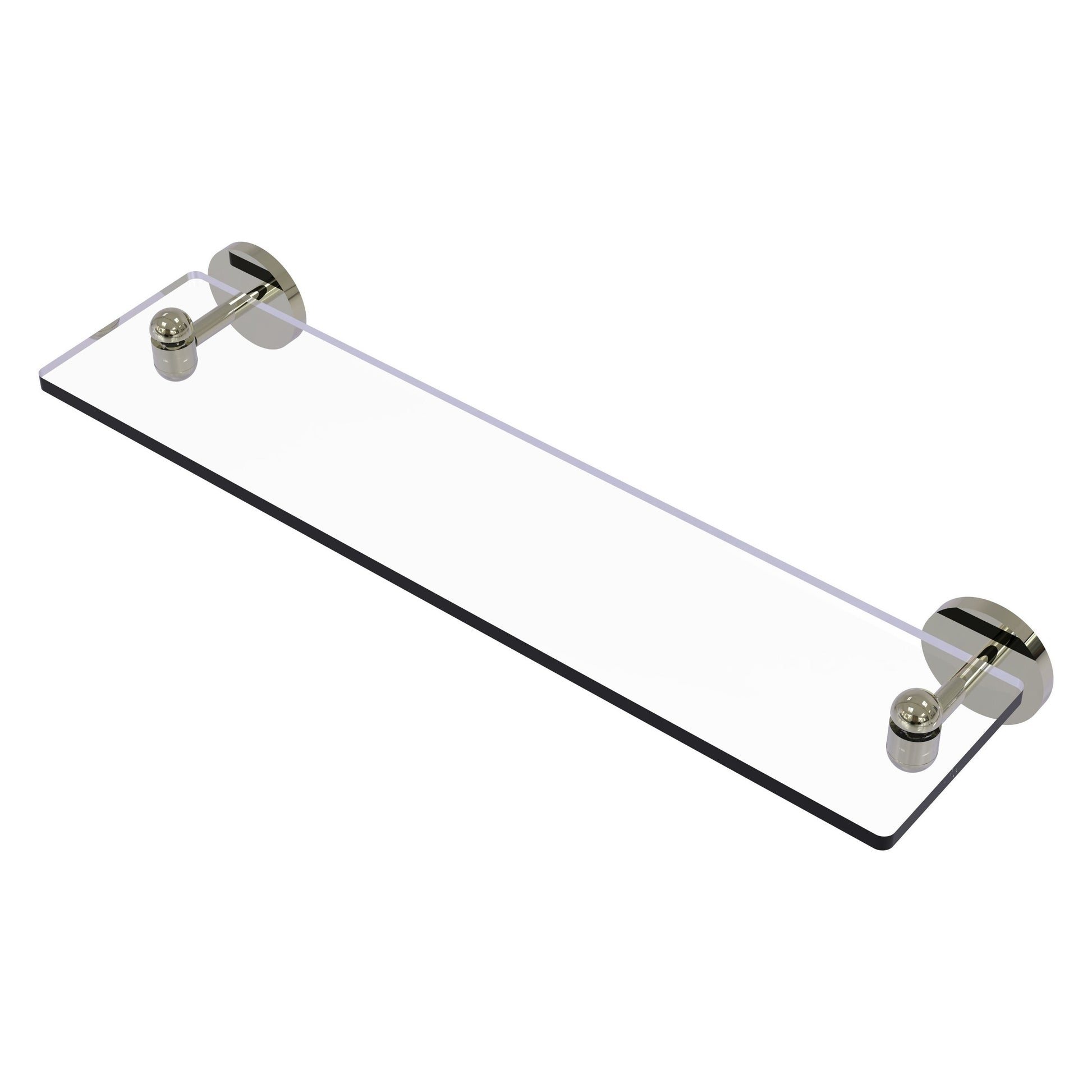 Allied Brass TA-1/22-PNI Tango 22" Polished Nickel Glass Shelf