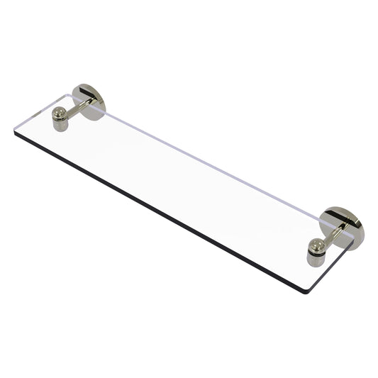 Allied Brass TA-1/22-PNI Tango 22" Polished Nickel Glass Shelf