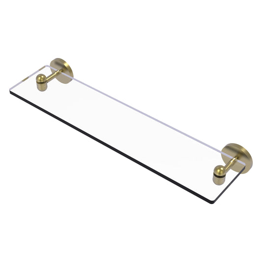 Allied Brass TA-1/22-SBR Tango 22" Satin Brass Glass Shelf