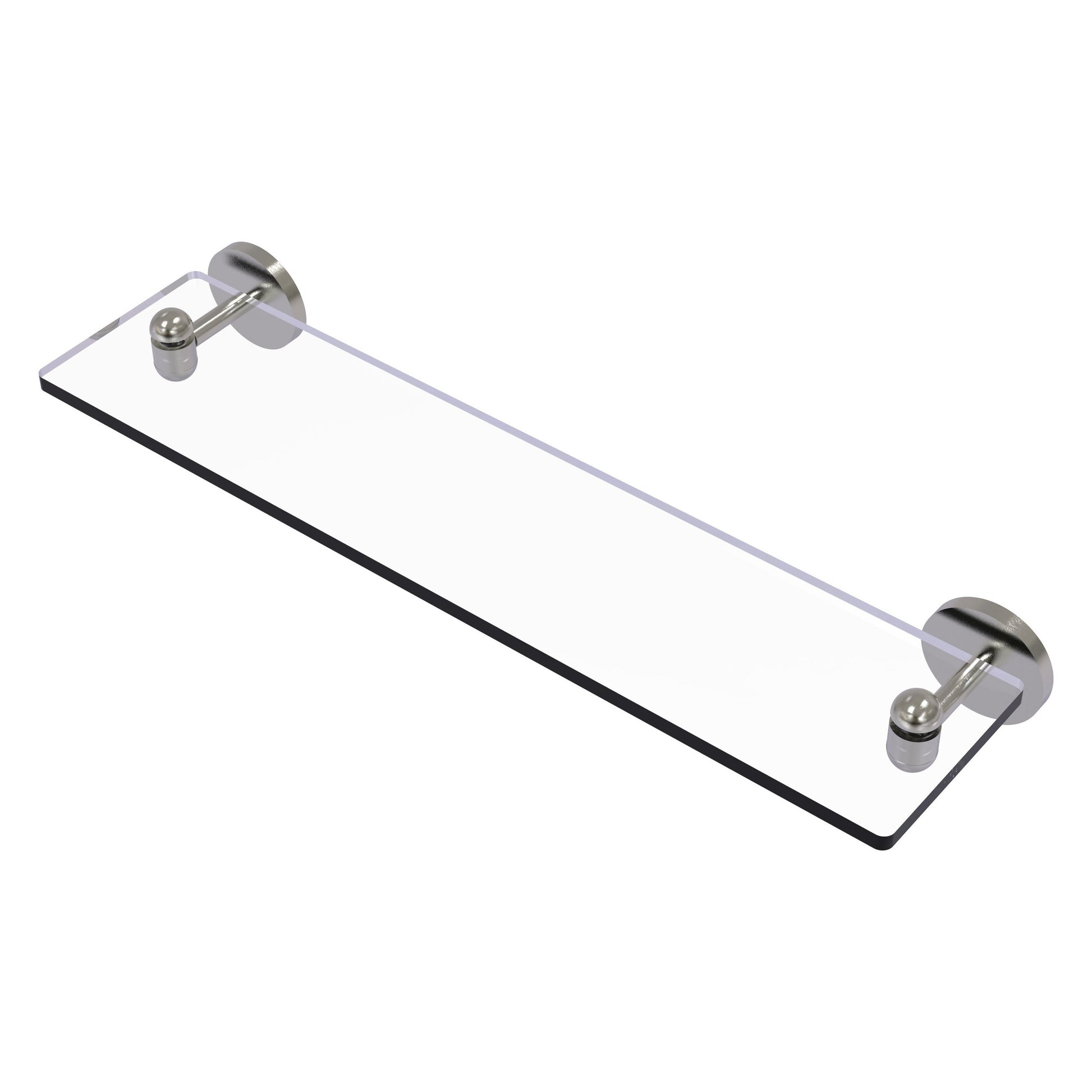 Allied Brass TA-1/22-SN Tango 22" Satin Nickel Glass Shelf