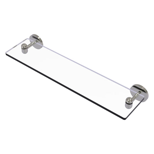 Allied Brass TA-1/22-SN Tango 22" Satin Nickel Glass Shelf