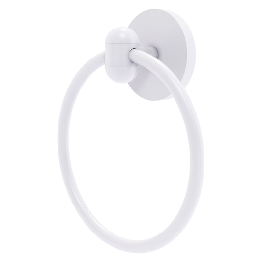 Allied Brass TA-16-WHM Tango Matte White Towel Ring