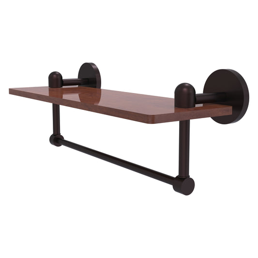 Allied Brass TA-1TB-16-IRW-ABZ Tango 16" Antique Bronze Ironwood Shelf
