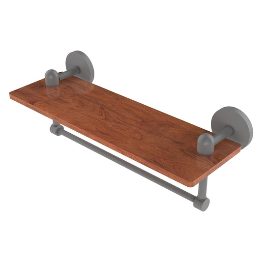 Allied Brass TA-1TB-16-IRW-GYM Tango 16" Matte Gray Ironwood Shelf
